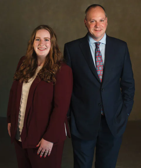 Attorneys Jillian Scheidegger and Patrick Cafferty of Wisconsin Ticket Specialists